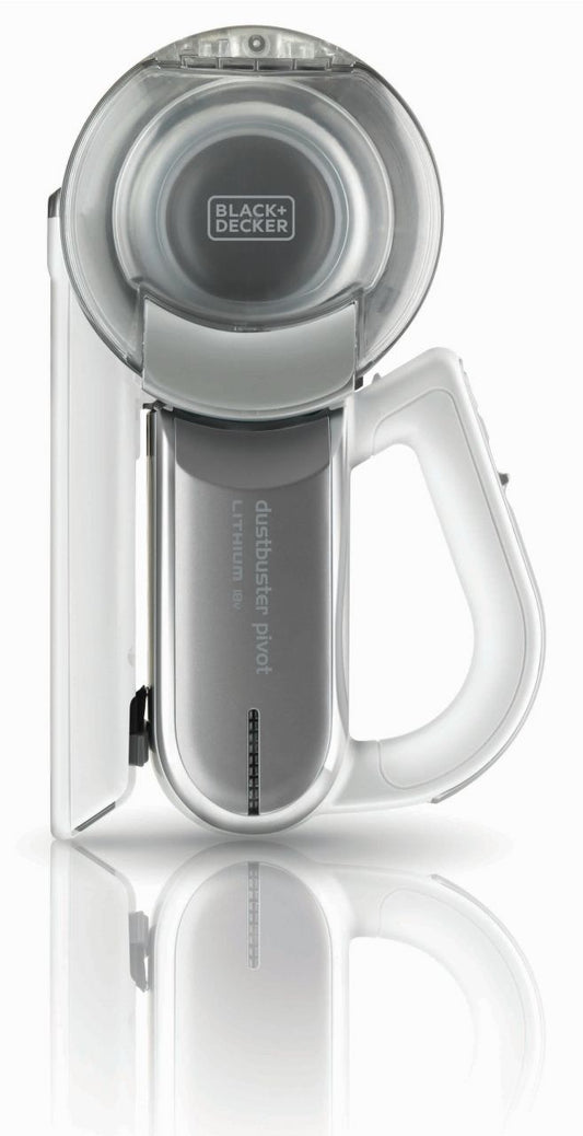 Black & Decker - 18V Lithium-ion Dustbuster Pivot Handheld Vacuum Cleaner - Grey