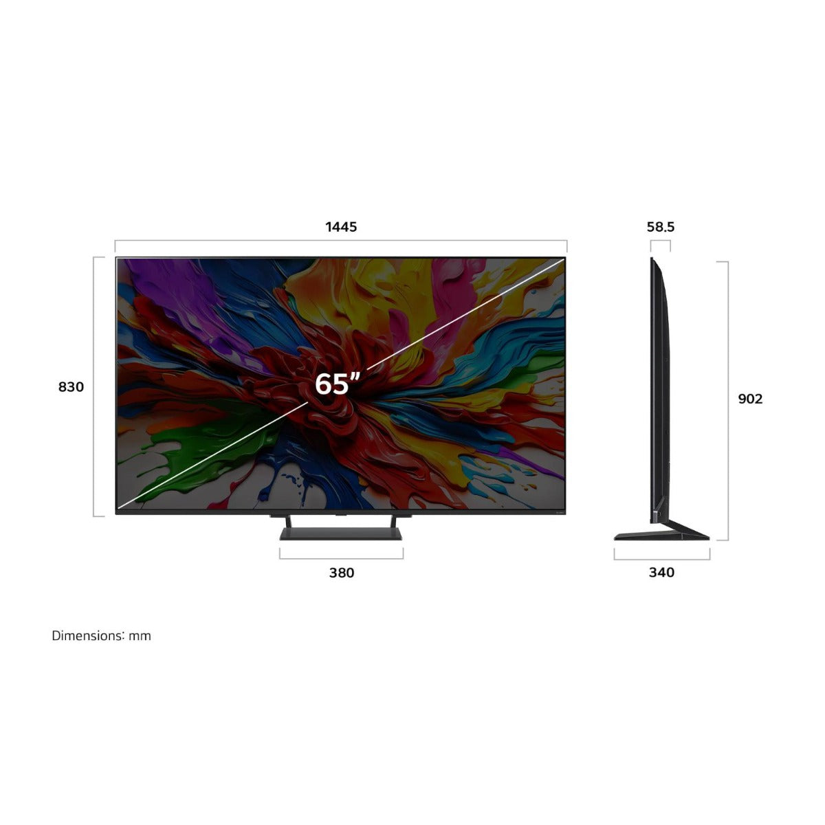 LG - 65" QNED93A EVO Mini LED AI UHD 4K (2025)