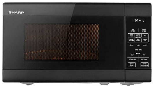 Sharp - 20L Compact Microwave - Black