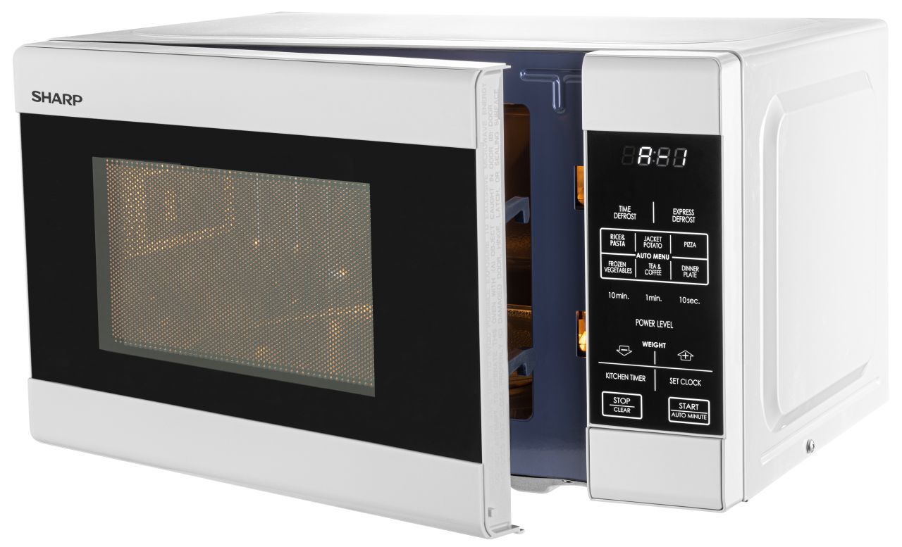 Sharp - 20L Compact Microwave - White