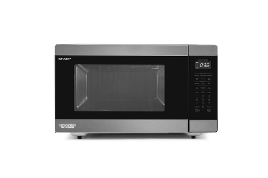 Sharp - 36L Pro Airfry Convection Microwave - Black Stainless