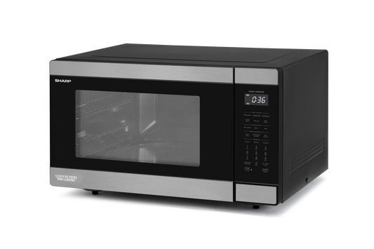 Sharp - 36L Pro Airfry Convection Microwave - Black Stainless