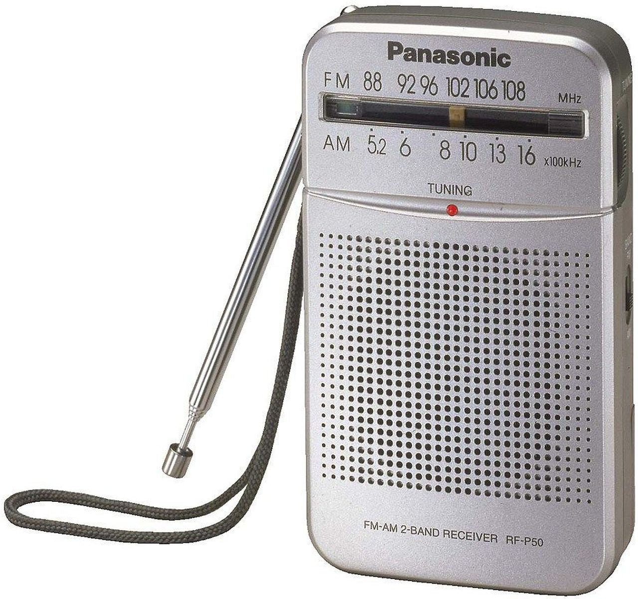 Panasonic - Portable AM/FM Pocket Radio - Silver