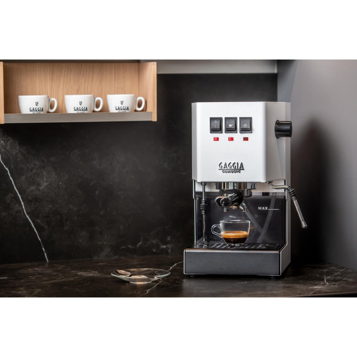 Gaggia - Classic E24 Manual Coffee Machine - White