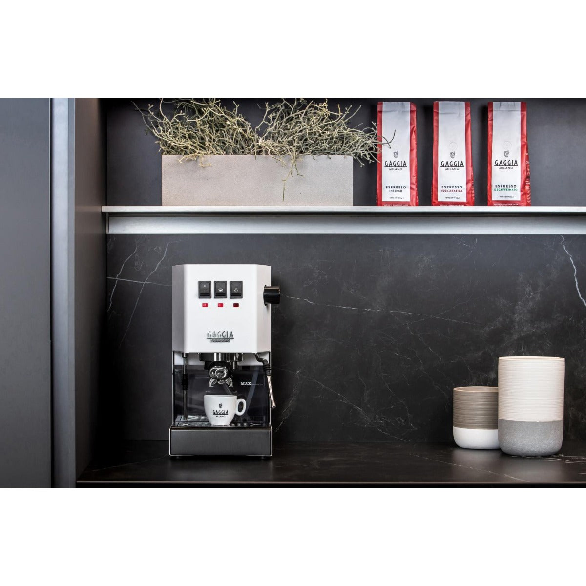 Gaggia - Classic E24 Manual Coffee Machine - White