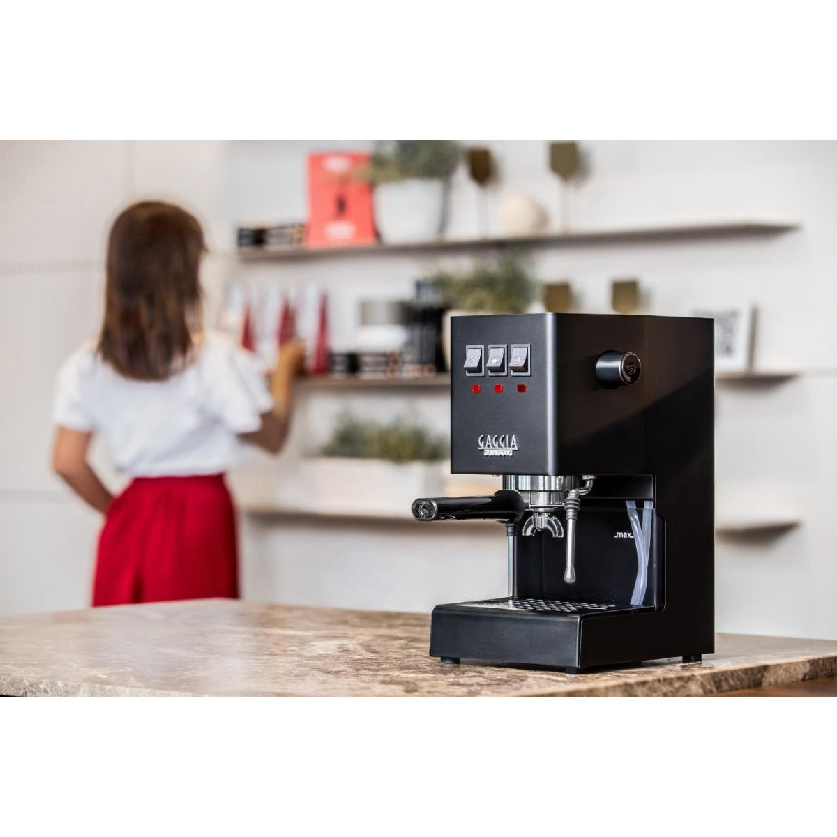 Gaggia - Classic E24 Manual Coffee Machine - Black