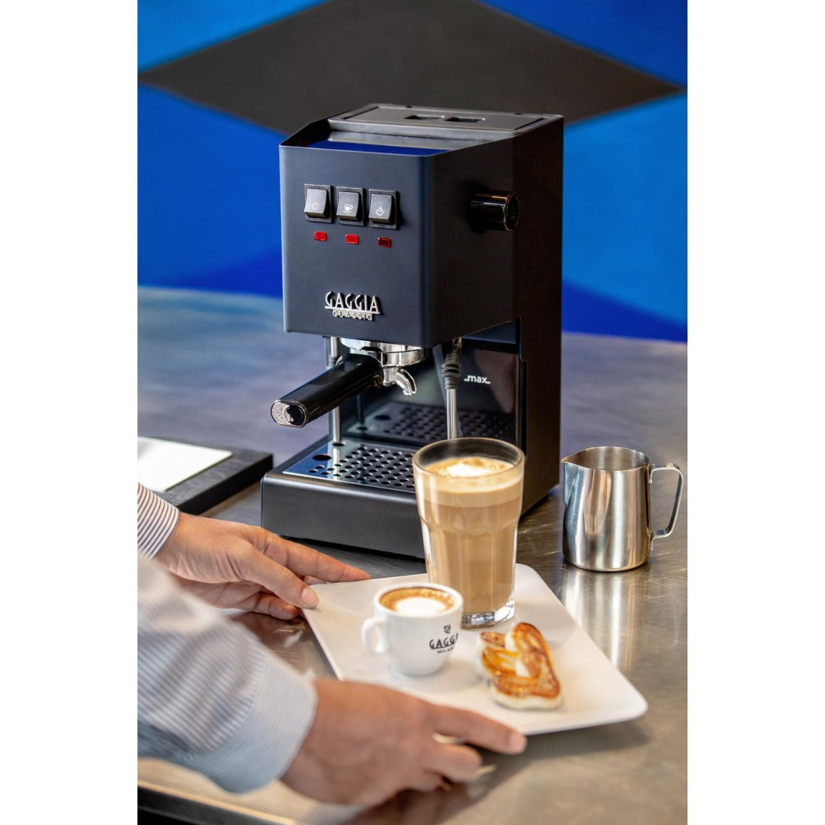 Gaggia - Classic E24 Manual Coffee Machine - Blue