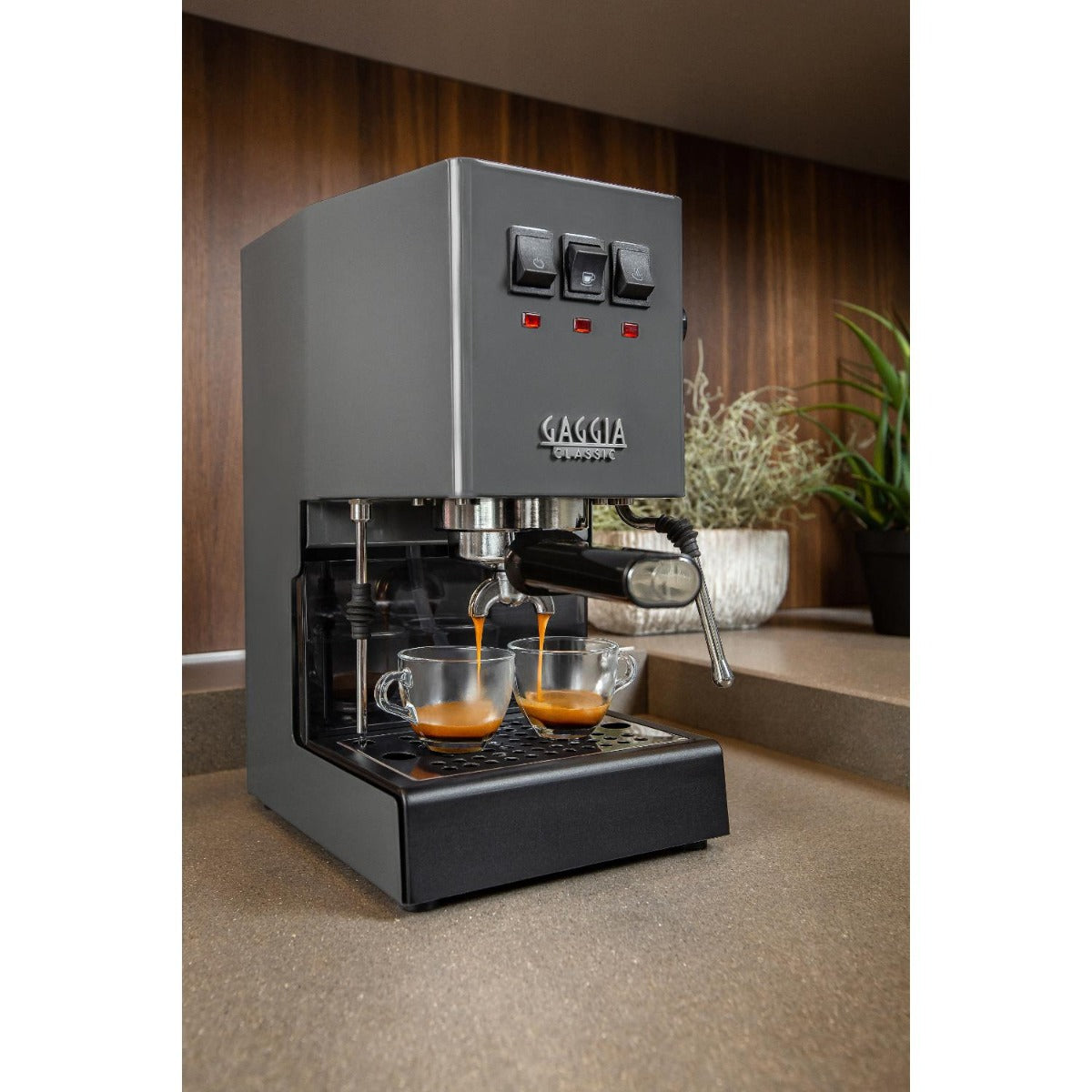 Gaggia - Classic E24 Manual Coffee Machine - Grey