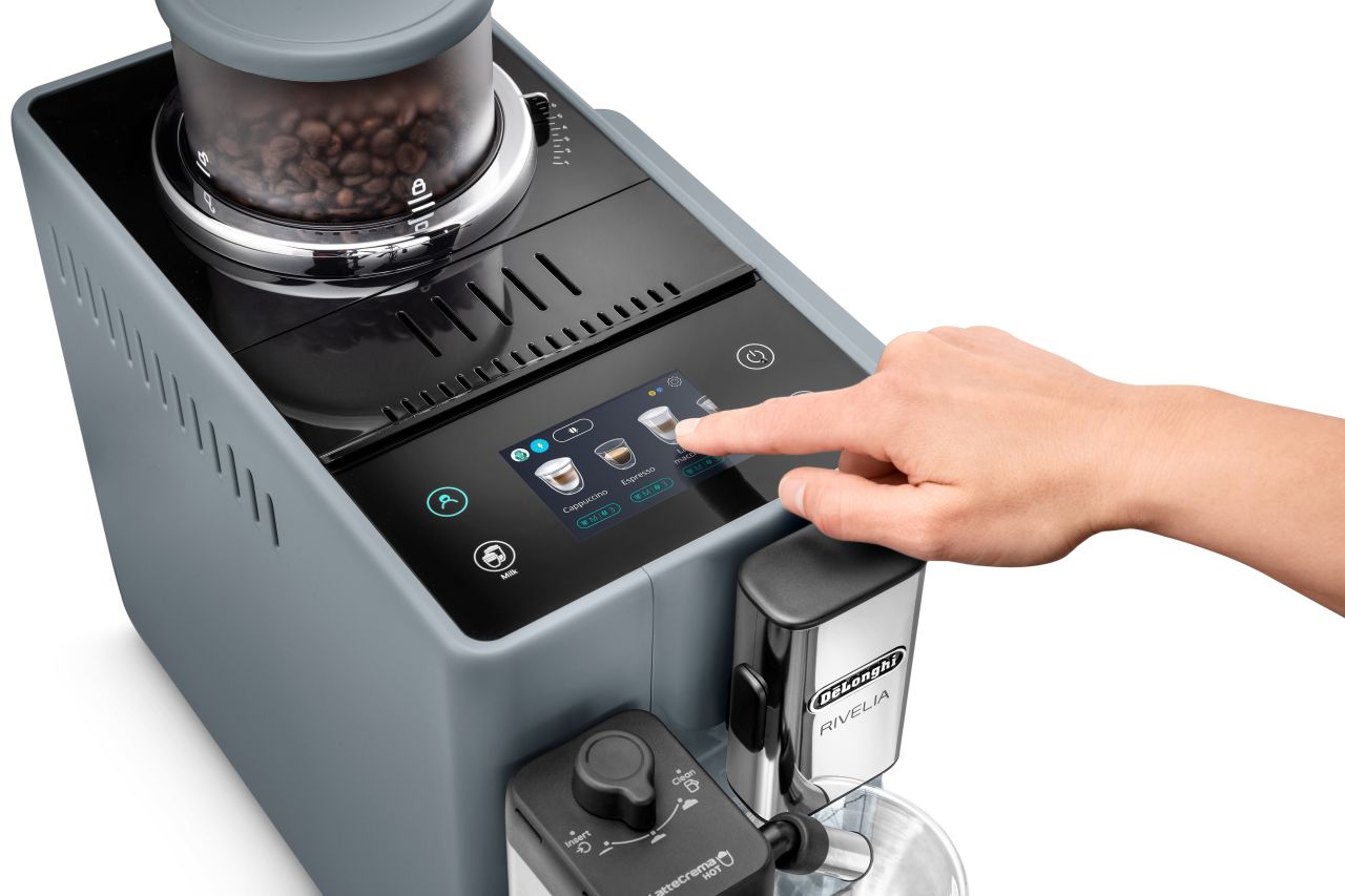 Delonghi - Rivelia Automatic Bean to Cup Coffee Machine - Grey