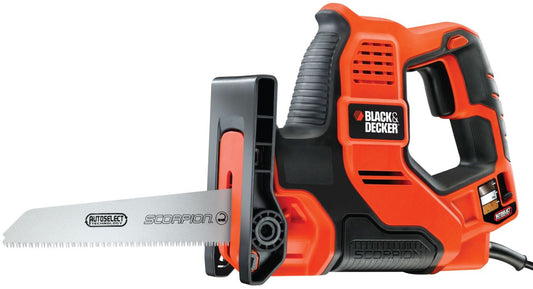 Black & Decker - 500W Scorpion Corded Hand Saw with Autoselect Technology - Orange