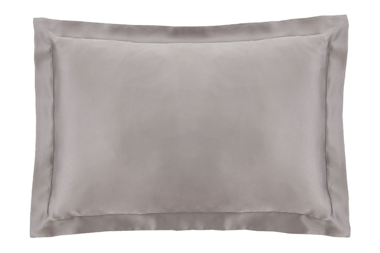 Sheridan - Lanham Tailored Silk Pillowcase - Flint