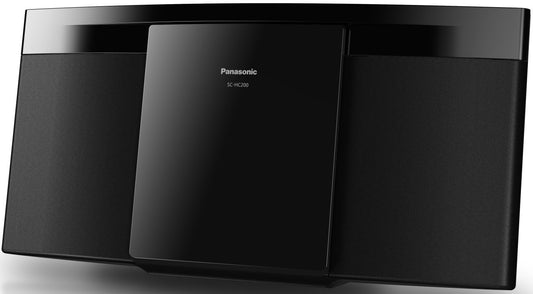Panasonic - 20W Slim Stylish Compact Micro System - Black