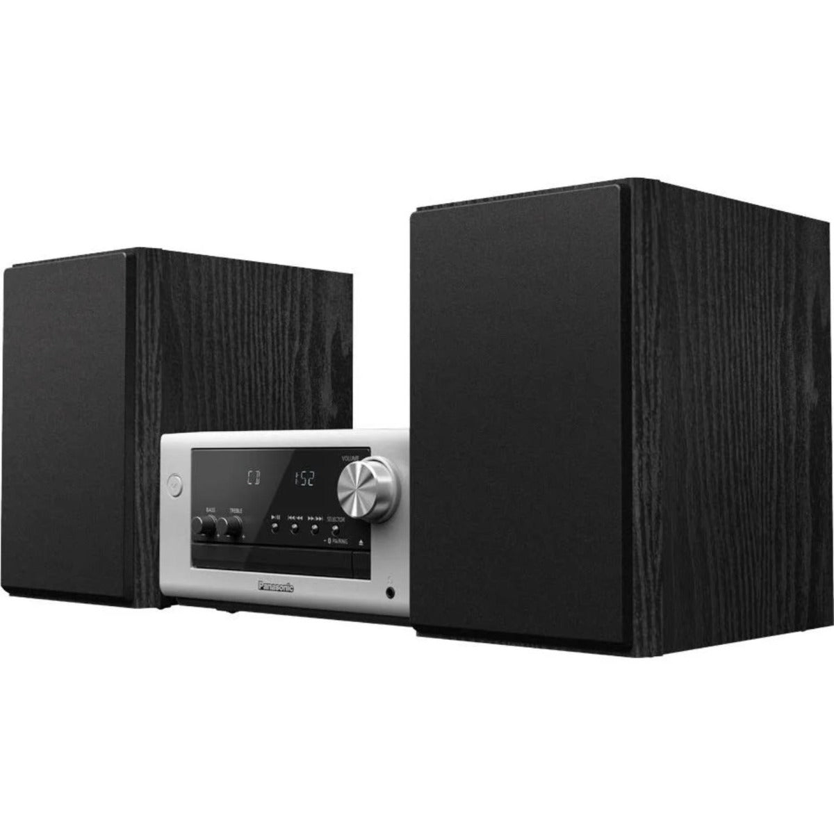 Panasonic - 80W CD Micro System w Radio, CD & Bluetooth - Silver