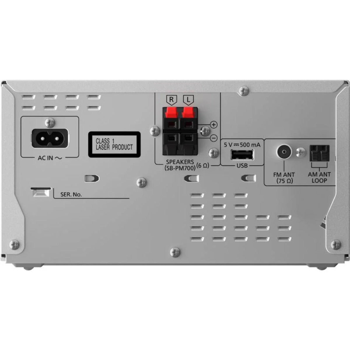 Panasonic - 80W CD Micro System w Radio, CD & Bluetooth - Silver