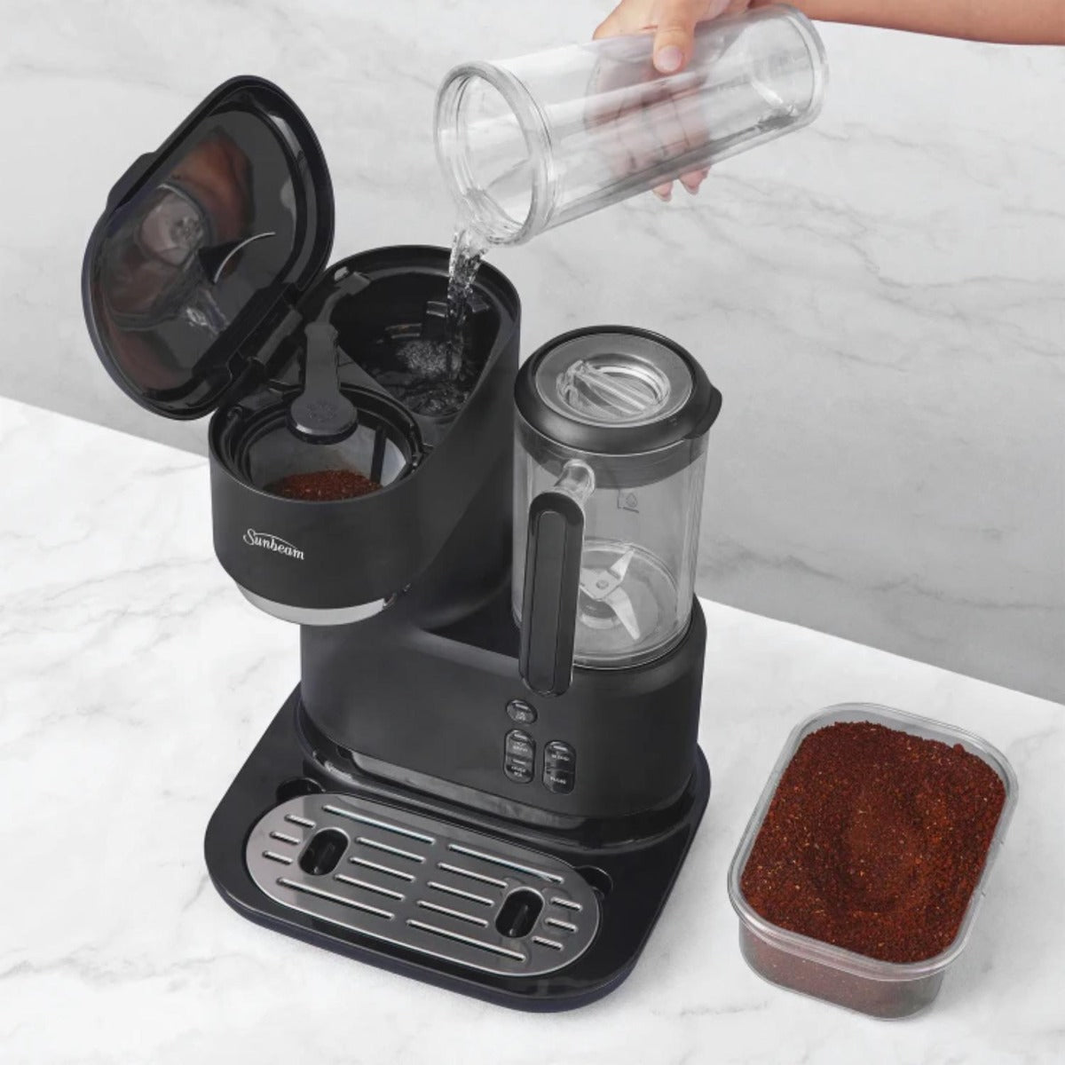 Sunbeam - Frappe Iced + Hot Coffee Machine - Black