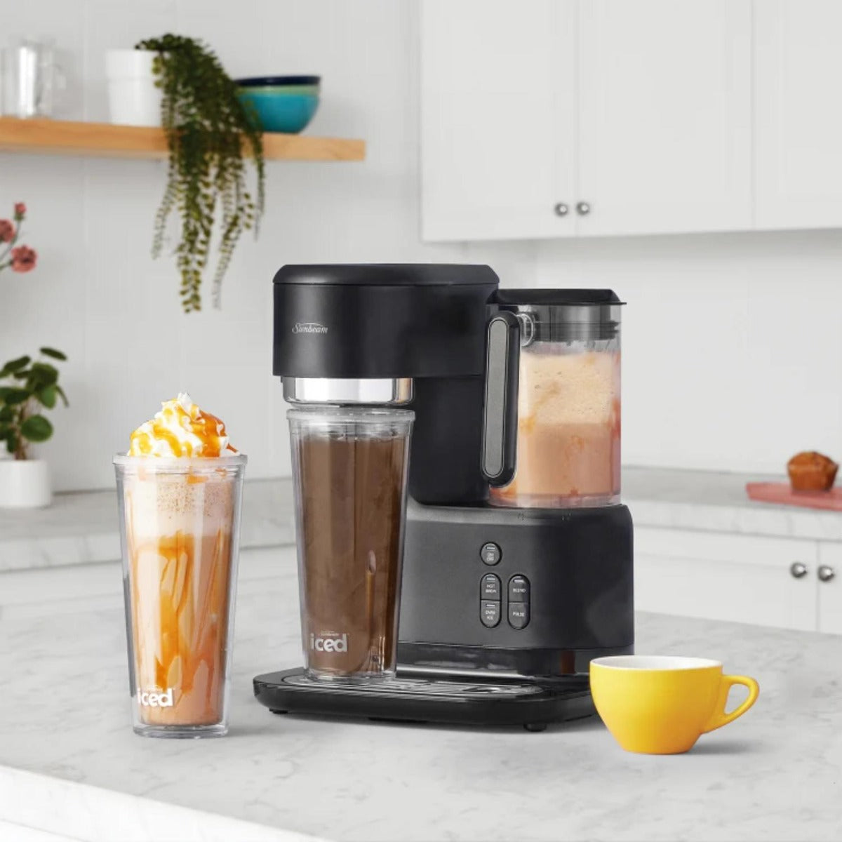 Sunbeam - Frappe Iced + Hot Coffee Machine - Black