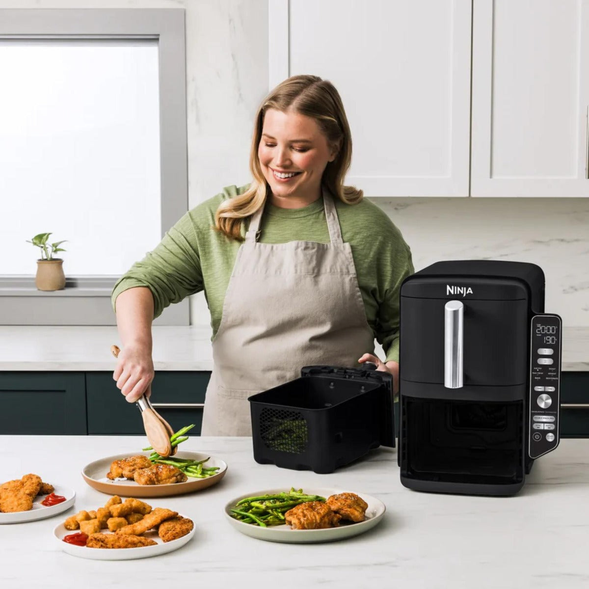 Ninja - 9.5L Double Stack 2 Drawer Air Fryer