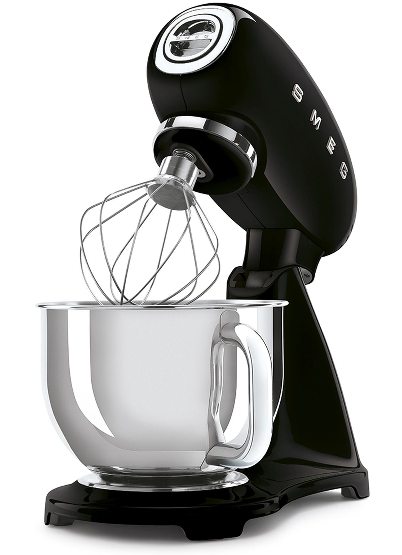 Smeg - 50's Retro Style Aesthetic Full Colour Stand Mixer - Black