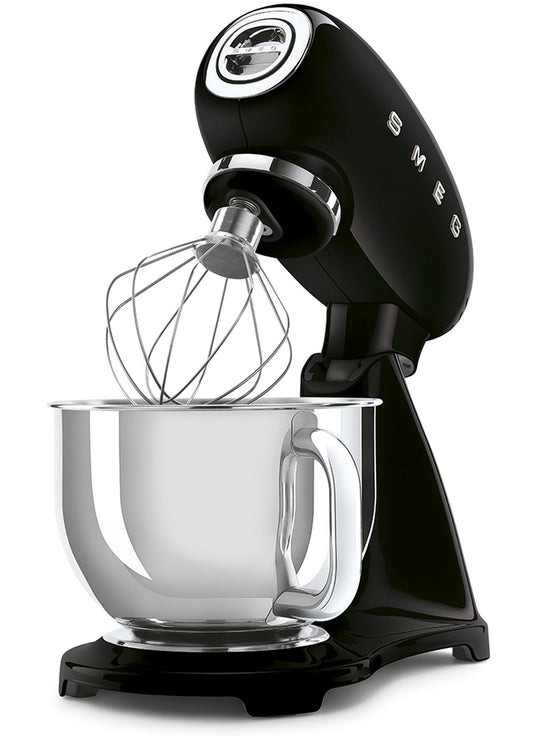 Smeg - 50's Retro Style Aesthetic Full Colour Stand Mixer - Black