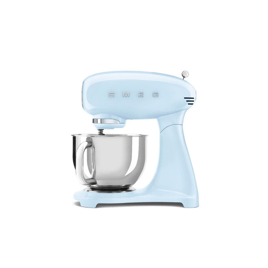 Smeg - 50's Retro Style Aesthetic Full Colour Stand Mixer - Pastel Blue