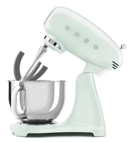 Smeg - 50's Retro Style Aesthetic Full Colour Stand Mixer - Pastel Green