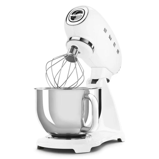 Smeg - 50's Retro Style Aesthetic Full Colour Stand Mixer - White