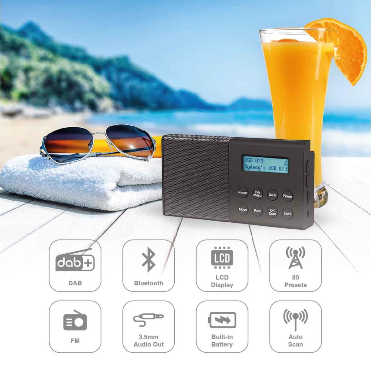Laser - Bluetooth DAB Radio with FM