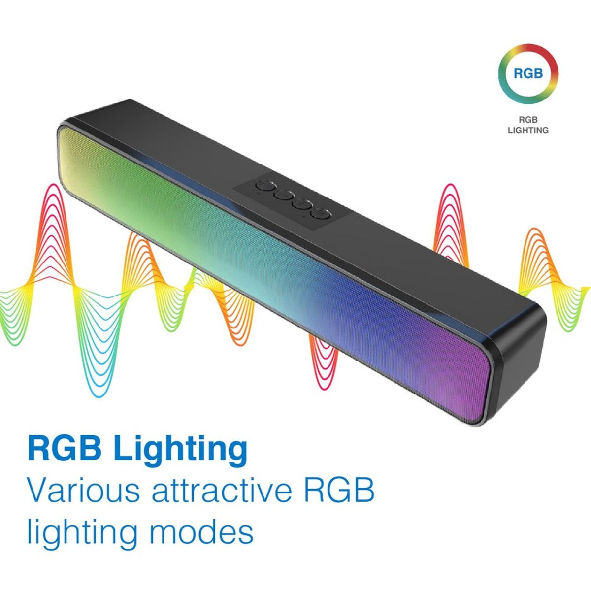 Laser Gaming Bluetooth RGB Soundbar