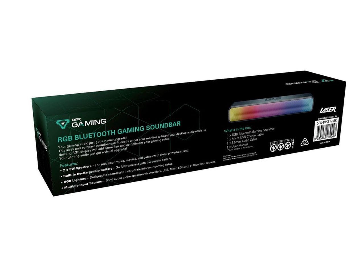 Laser Gaming Bluetooth RGB Soundbar