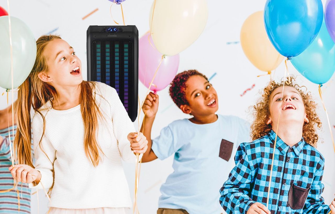Laser Backpack LED Party Speaker with Tripod