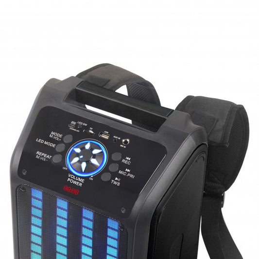 Laser Backpack LED Party Speaker with Tripod
