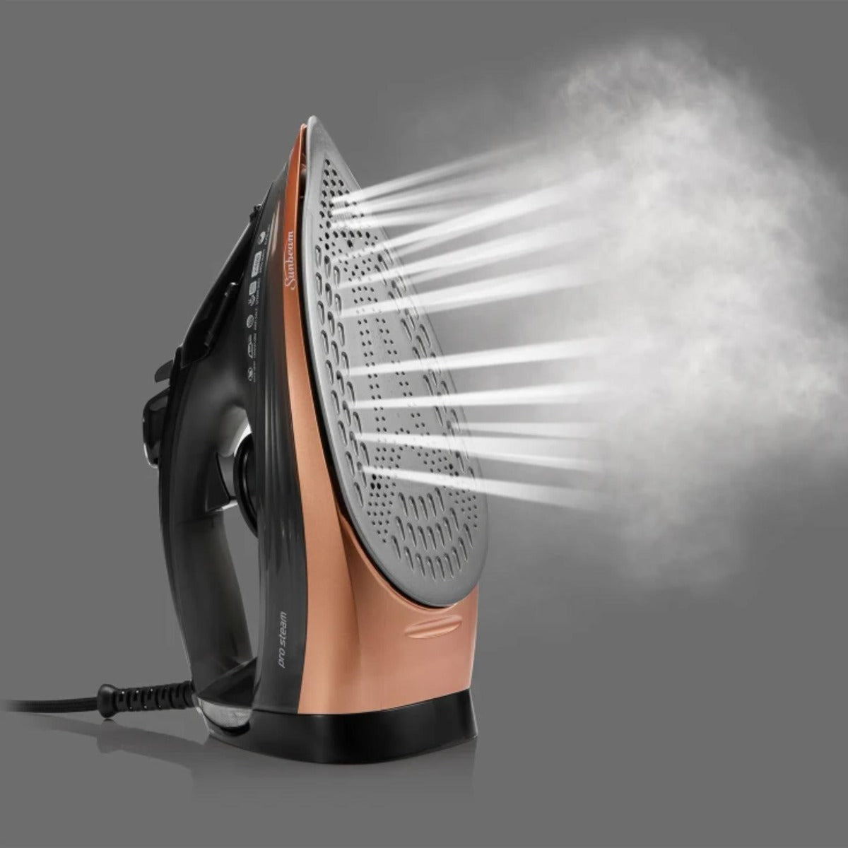 Sunbeam - Pro Steam Ceraflow Sonic Iron - Black/Brown