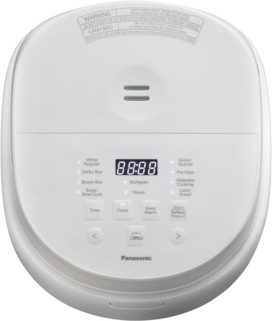Panasonic - Premium 1L 5.5 Cup Rice & Multi Cooker - White