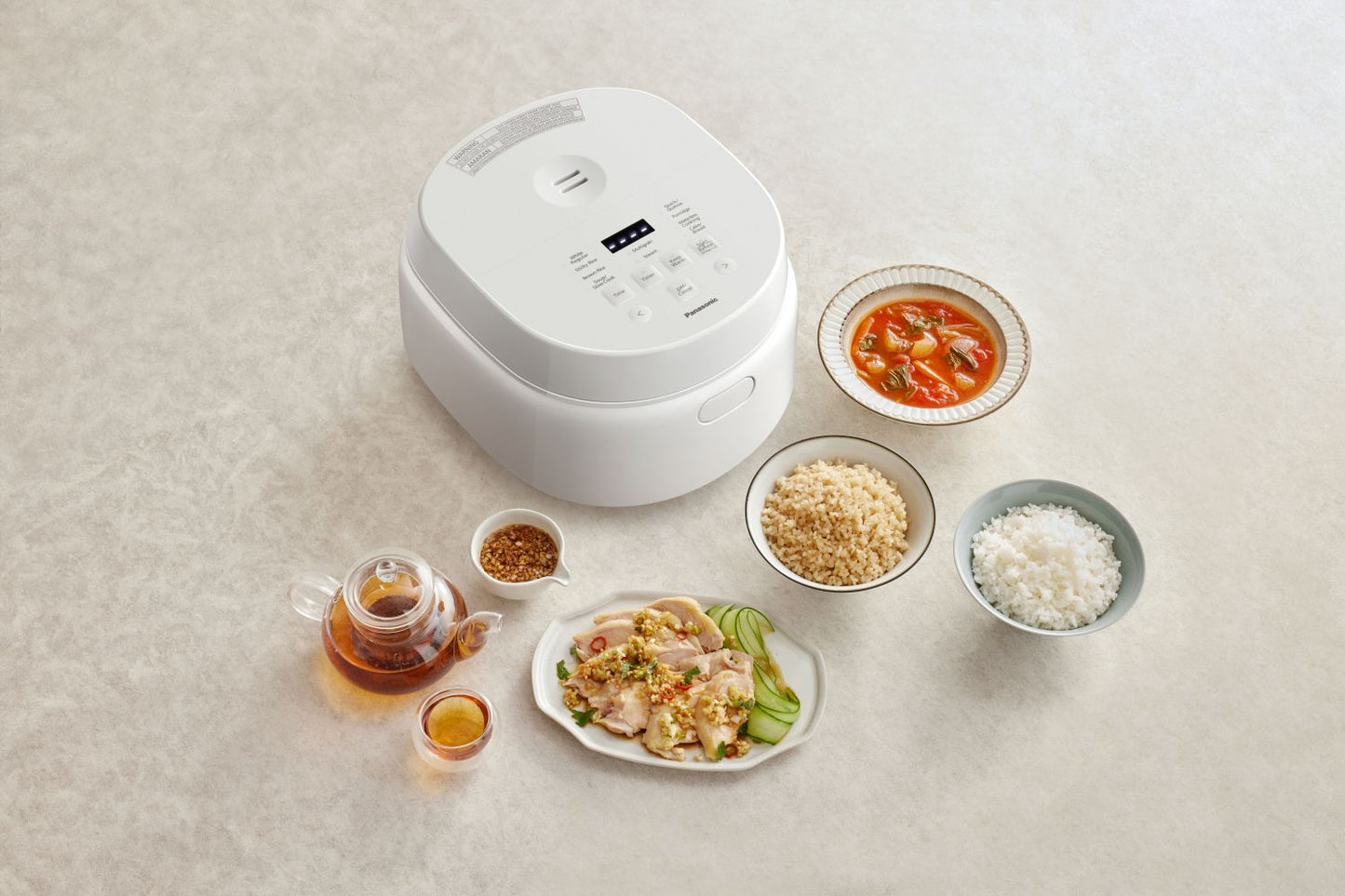 Panasonic - Premium 1L 5.5 Cup Rice & Multi Cooker - White