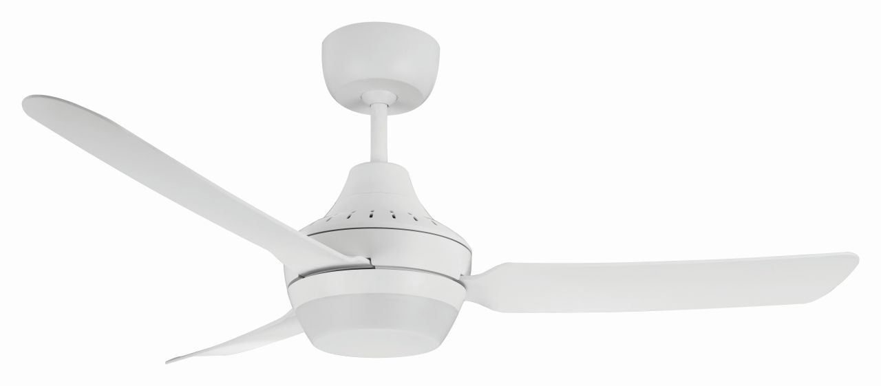 Ventair - STANZA  48" /1220mm 3 Blade Ceiling Fan with Lamp  White
