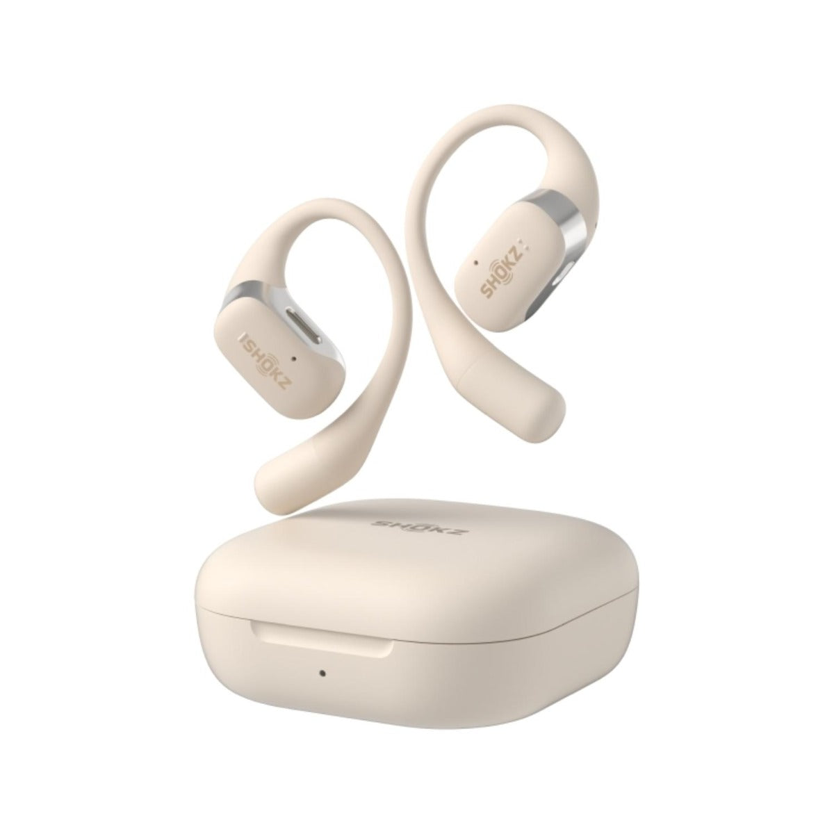 Shokz - OpenFit Open-Ear True Wireless Earbuds - Beige