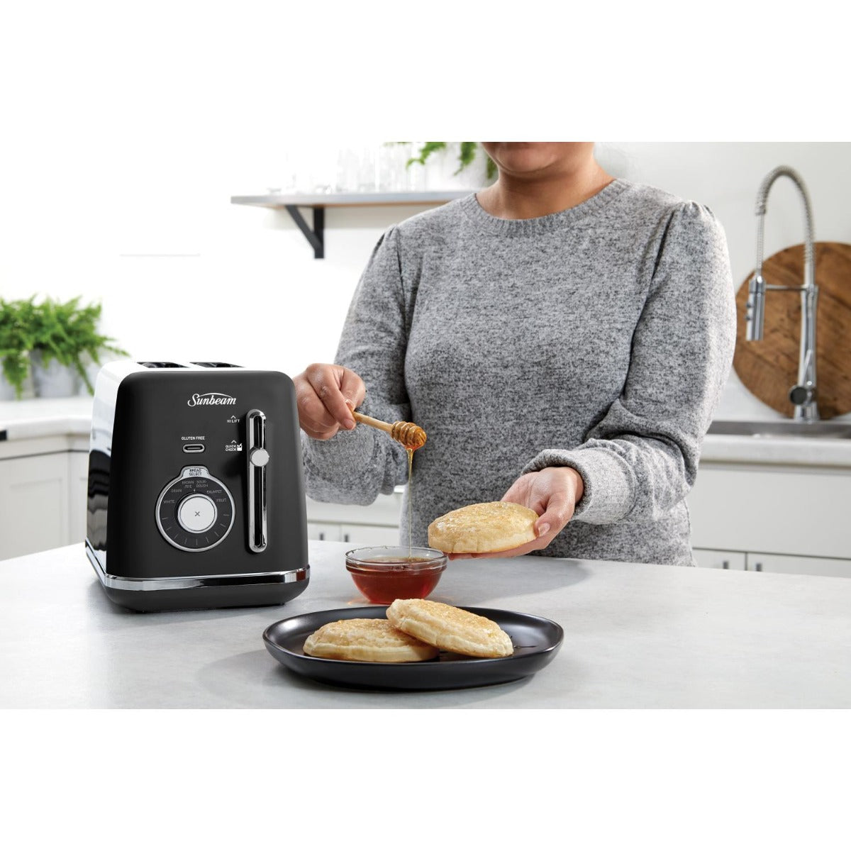 Sunbeam - 2 Slice Alinea Select Toaster - Black