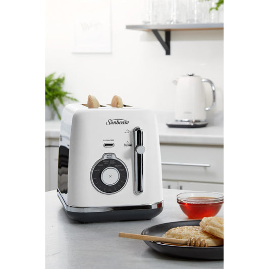 Sunbeam - 2 Slice Alinea Select Toaster - White