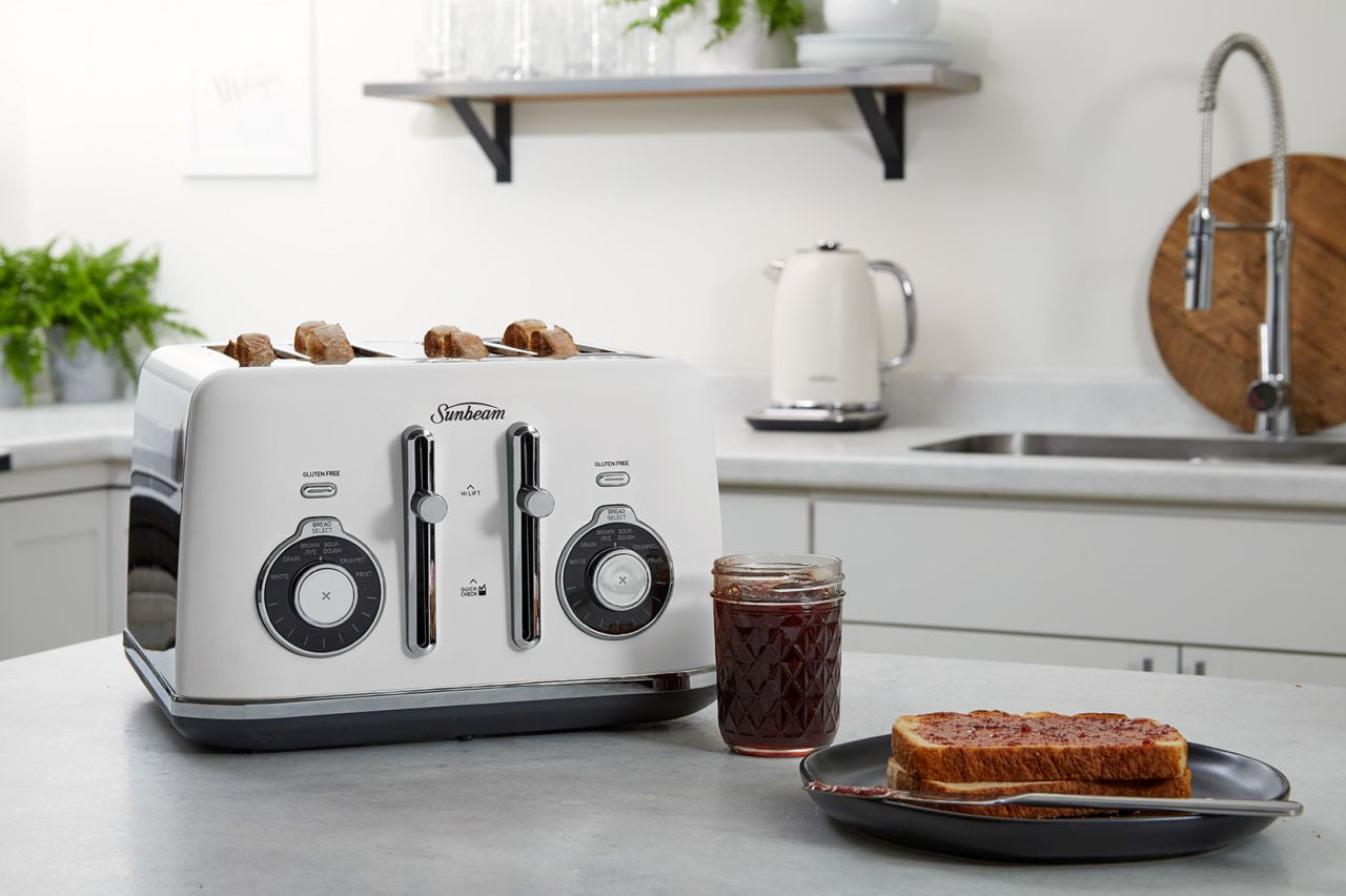Sunbeam - Alinea Select 4 Slice Toaster - White