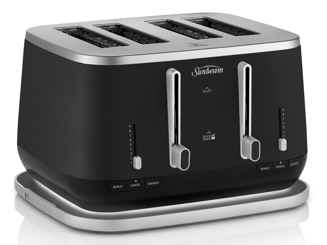 Sunbeam - 4 Slice Kyoto City Collection Toaster - Black