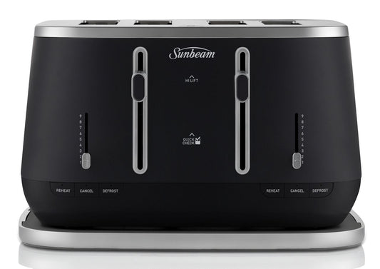 Sunbeam - 4 Slice Kyoto City Collection Toaster - Black