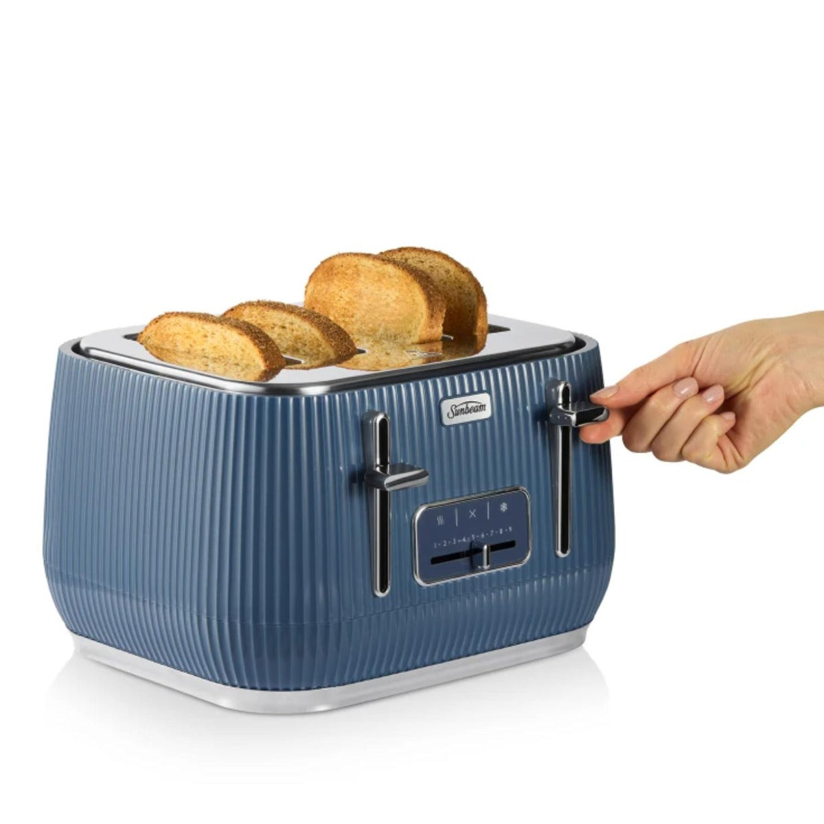 Sunbeam - 4 Slice Radiance Breakfast Toaster - Blue
