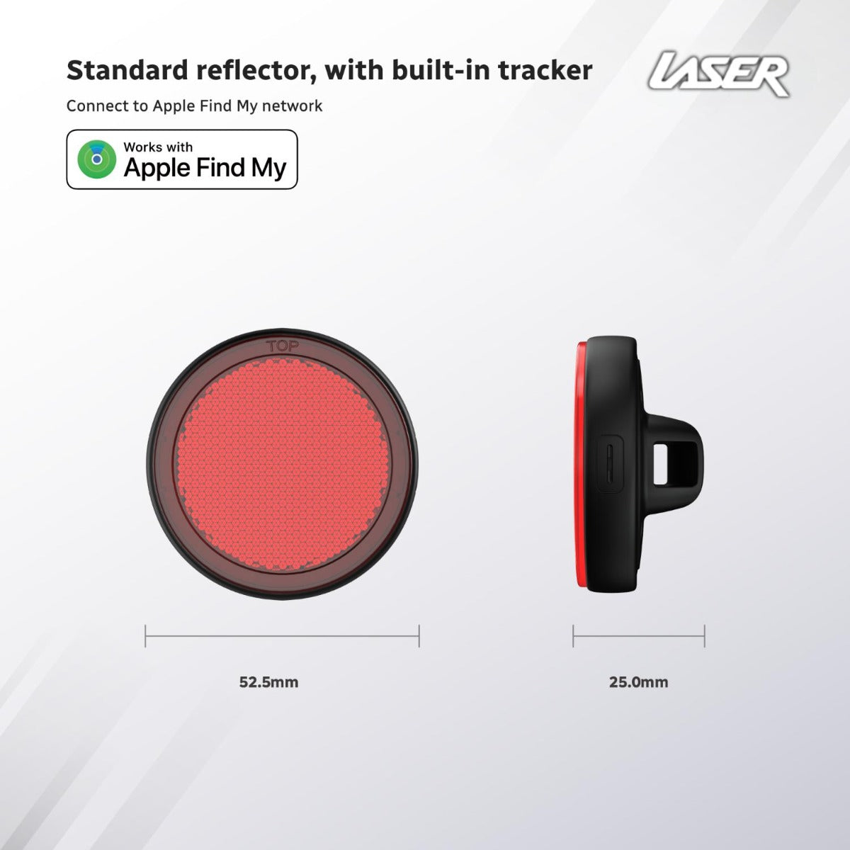 Laser - Round Red reflector Smart tag