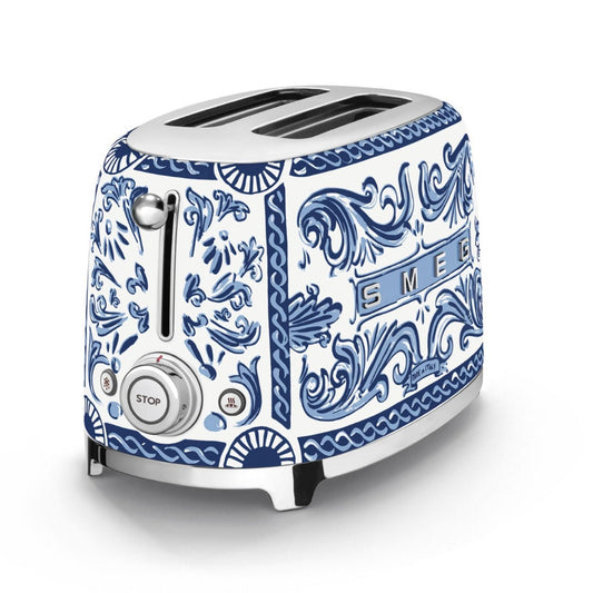 Smeg - 50's Style 2 Slice Toaster - D&G Blu Mediterraneo