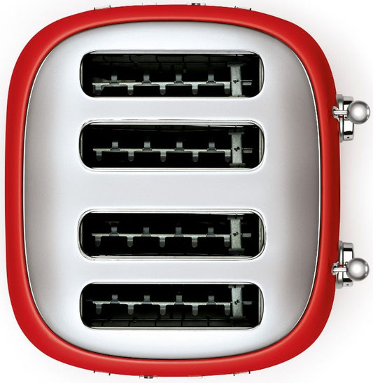 Smeg - 50's Style 4 Slice Toaster - Red