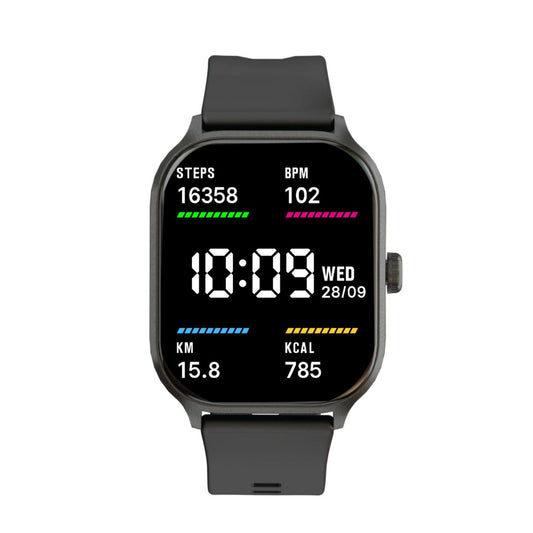 Laser - V Fitness Smart Watch 2.0" Touch Screen - Black