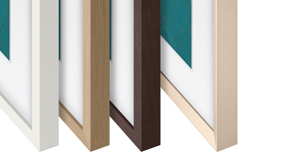 Customisable Modern Bezel For 32" Frame TV - Teak (2024)