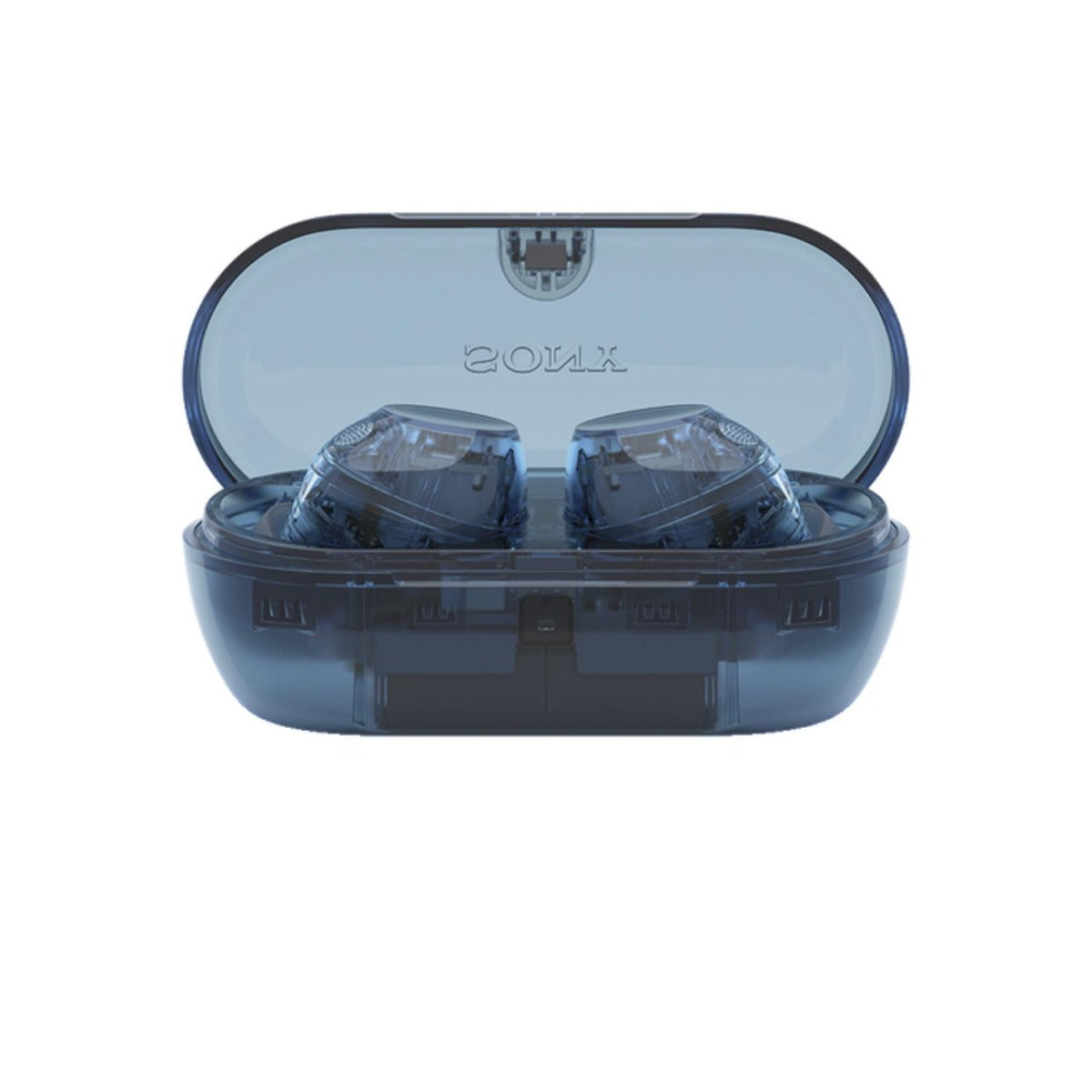 Sony - Truly Wireless Noise Cancelling Earbuds - Glass Blue