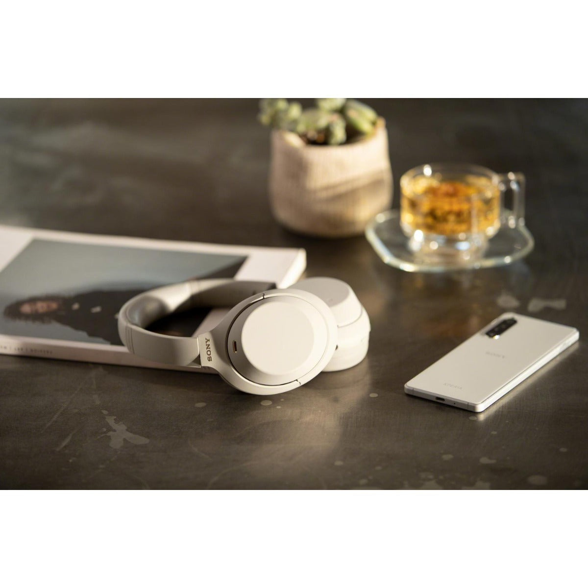 Sony - Wireless Noise Cancelling Headphones - Platinum Silver