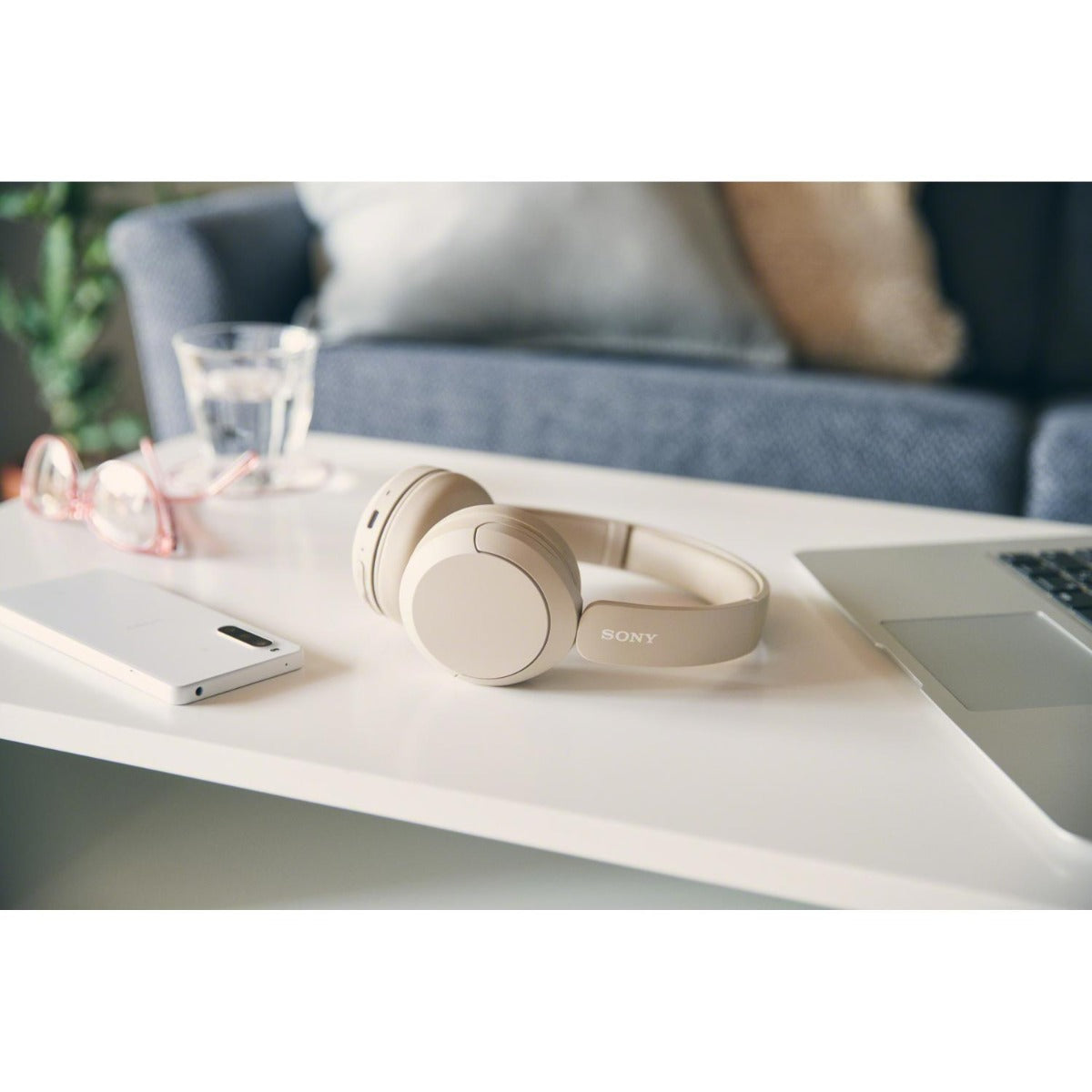 Sony - Wireless on Ear Headphones - Beige